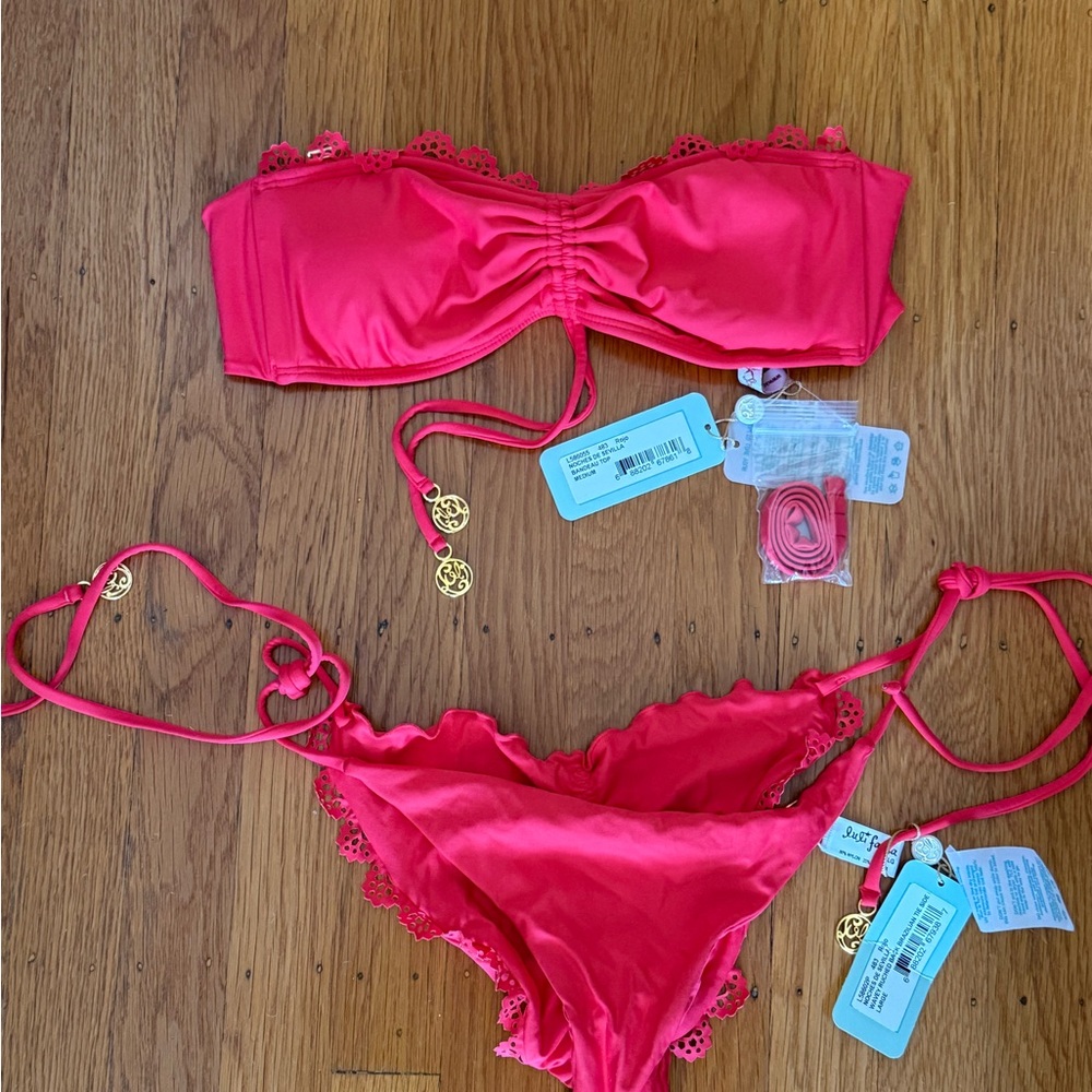 Noches de Sevilla Rojo Lula Fama Pink Bikini Set